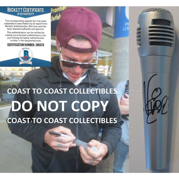 Vanilla Ice rapper Ice Ice Baby autographed Microphone Mic proof Beckett COA - Picture 1 of 6